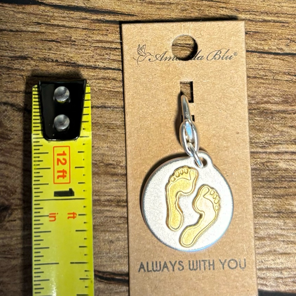 Amanda Blu Charm For Bracelet, Zipper, Purse Zipper, Etc.